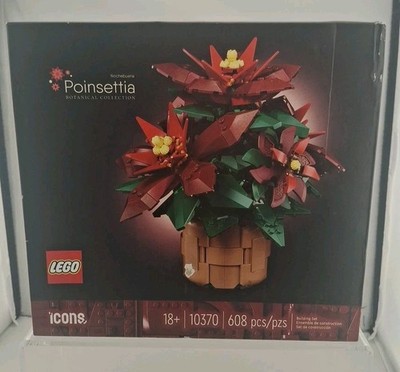 SHIPS TODAY LEGO 10370 POINSETTIA NEW Sealed Set BOTANICAL COLLECTION HOLIDAY