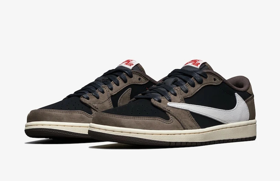 Jordan 1 Low Men&rsquo;s Black Brown White Low-Top Sneakers