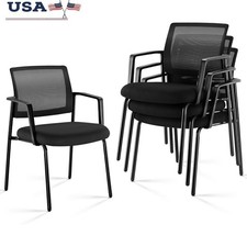Ergonomic Stackable Office Chairs W/ Mesh Backrest Comfortable Seating Events US