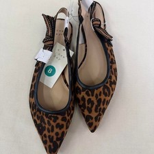 A New Day leopard print pointed-toe flats     Brand new with tags 