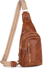 Sling Bag for Women Crossbody, Leather Cross Body Fanny Packs for Women, Trendy