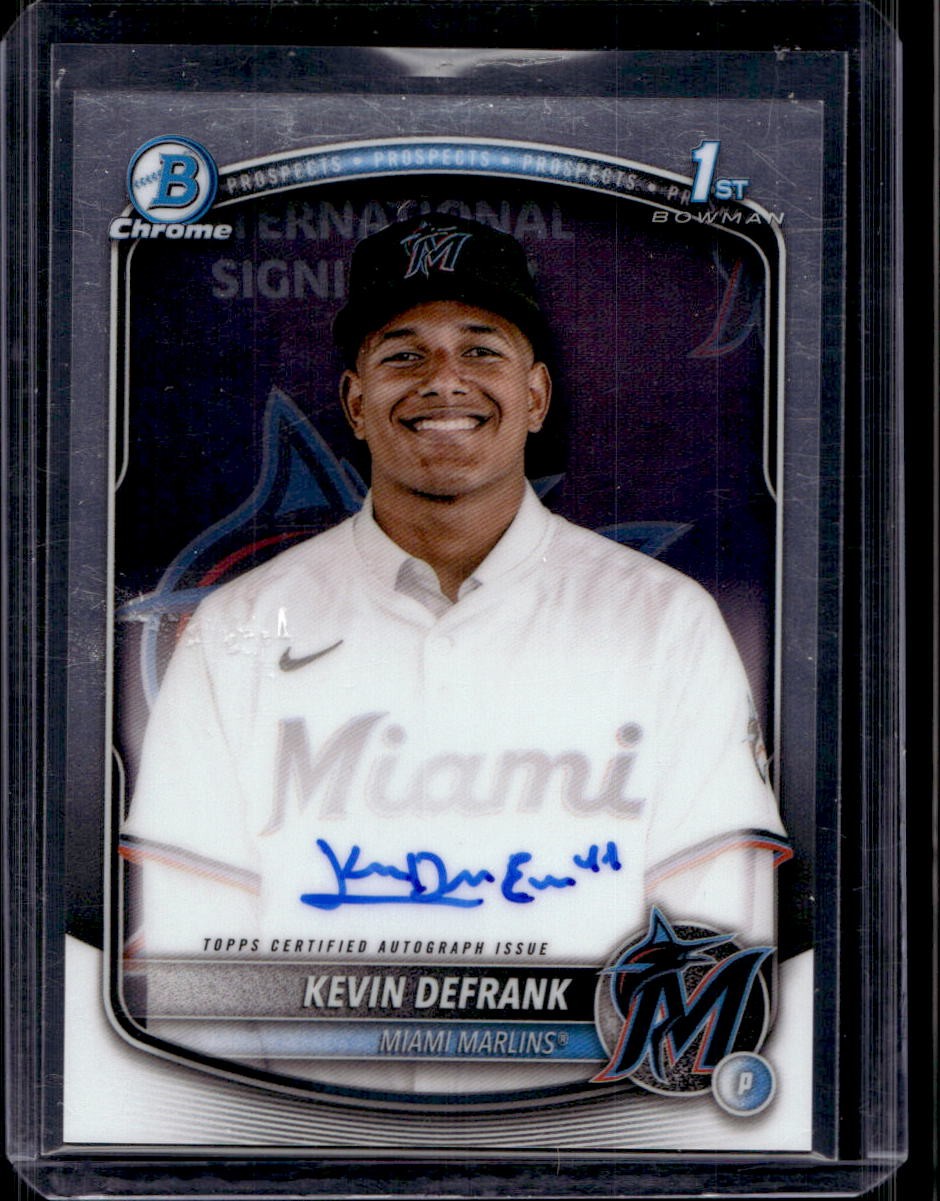 Kevin Defrank 2025 Bowman Chrome - Prospect Autographs #CPA-KD