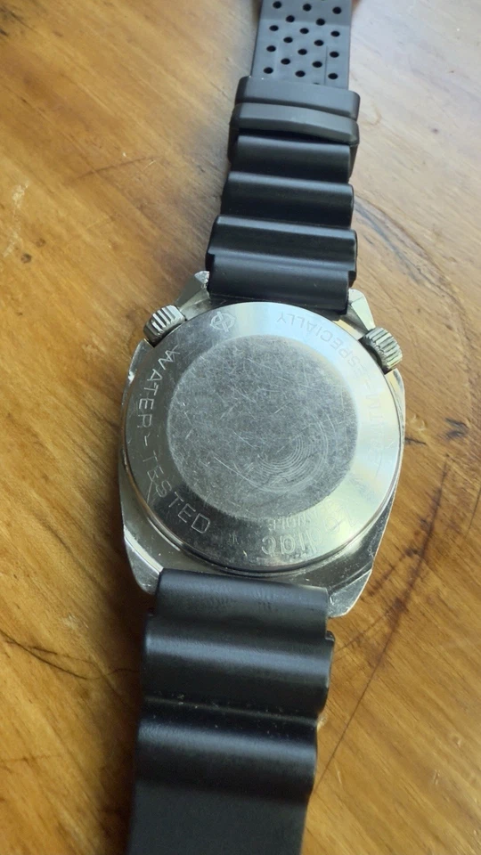 Zodiac Sea Wolf Automatic SST 36000 Men's Watch Vintage Coffin Case - Image 3 of 4