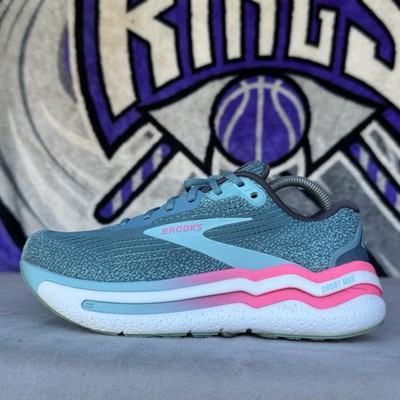 Size 8.5 - Brooks Ghost Max 2 Storm Blue Knockout Pink W 1204201B475