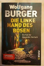 Die Linke Hand Des Bösen  von Wolfgang Burger, Sehr guter Zustand 
