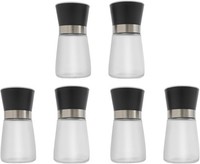 SalzmüHle PfeffermüHle GewüRzmüHle Keramikmahlwerk Schwarz Transparent 6 StüCk