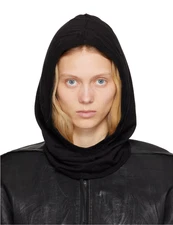  Rick Owens Black Hood Womens Size L or Mens Size M