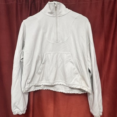 Lululemon Brushed Softstreme Ribbed Half Zip Sweatshirt Size 10 LW3GE8S D077 -6