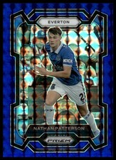 2023-24 Panini Prizm EPL Nathan Patterson Blue Mosaic Color Match #264 Everton