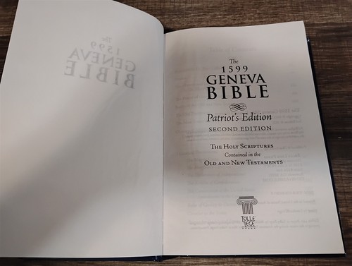 1599 Geneva Bible Patriot's Edition 2nd Edition Hardcover 2021 Tolle Lege Press - Picture 6 of 21