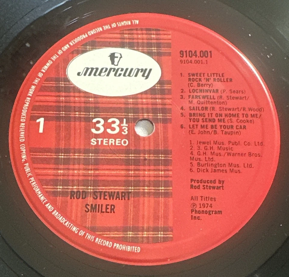 Rod Stewart ~ Smiler ~ Mercury Vinyl LP Gatefold Album 9104-001 EX / EX - Image 4 of 4