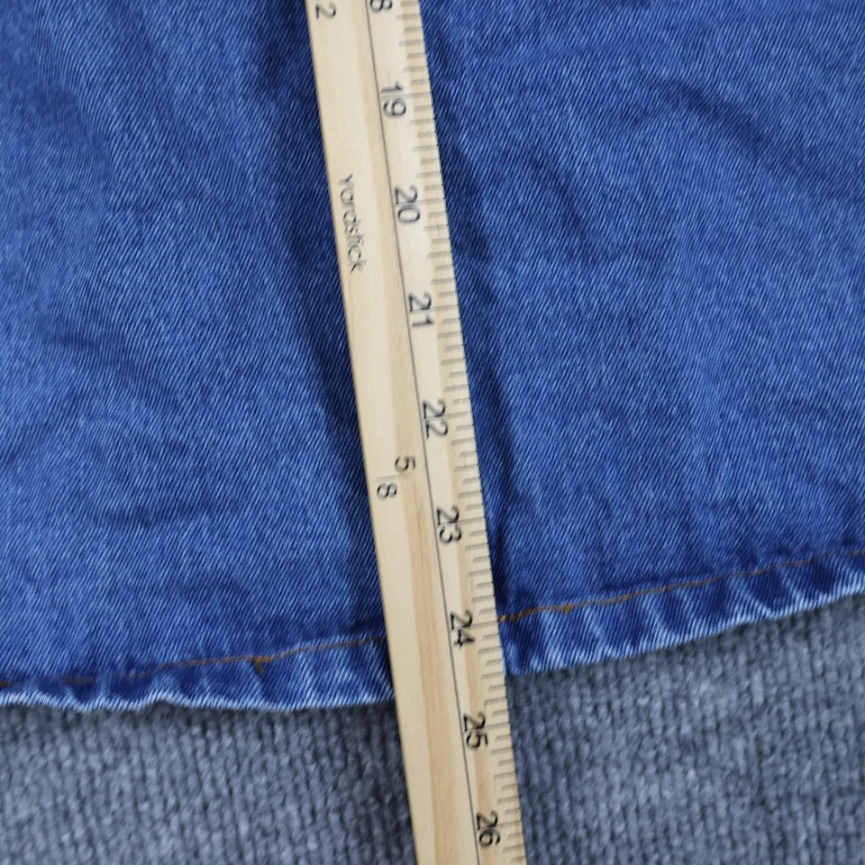 Винтажная женская юбка Cabin Creek 10 джинсовых эластичных карманов на талии сделано в США 90-е - Изображение 4 из 4