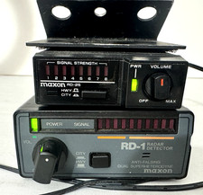 2 Vintage MAXON Radar Detectors Model RD-25 and RD-1 X Band K Band KA Working