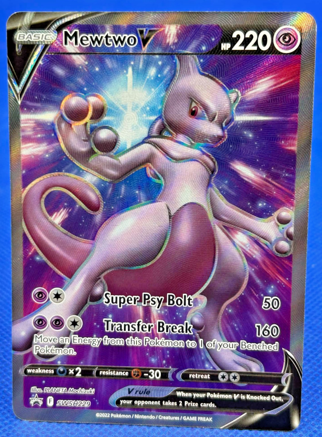 Pokemon Card TCG - Mewtwo V SWSH229 Black Star Promo Sword & Shield Promos #3