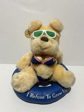 Luv pets Vintage RUSS Berrie '70s Plush Bear Bikini Beach Girl on InnerTubeRare