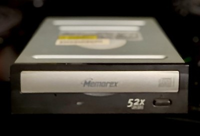 Vintage Memorex Ultra Speed 52X CD-RW Disk Drive PC -MAC MRX523252A 5.25 Tested