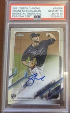 2021 Topps Chrome - Rookie Autographs Shane McClanahan #RA-SM (AU, RC)