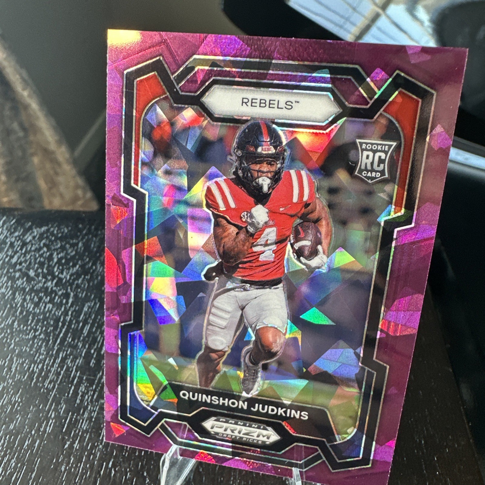 2024 Panini Prizm Draft Picks Purple Ice Prizm 92/149 Quinshon Judkins #146