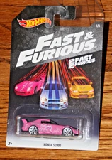 2016 HOT WHEELS FAST AND FURIOUS 2FAST 2FURIOUS SERIES PINK HONDA S2000 CAR 1/6