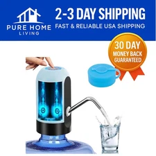 Automatic Water Pump for 5 Gallon Bottles with Silicone Lid - Easy Operation