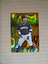 Rosman Verdugo 2022 Bowman Chrome 94 baseball rookie gold lava refractor /50