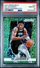 2024-25 Prizm Deca GG Jackson FOTL Green Shimmer Prizm /12 PSA 10 POP 1
