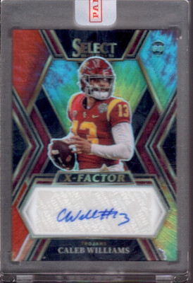CALEB WILLIAMS 2023 Panini Select X-Factor Tie-Dye Prizm RC