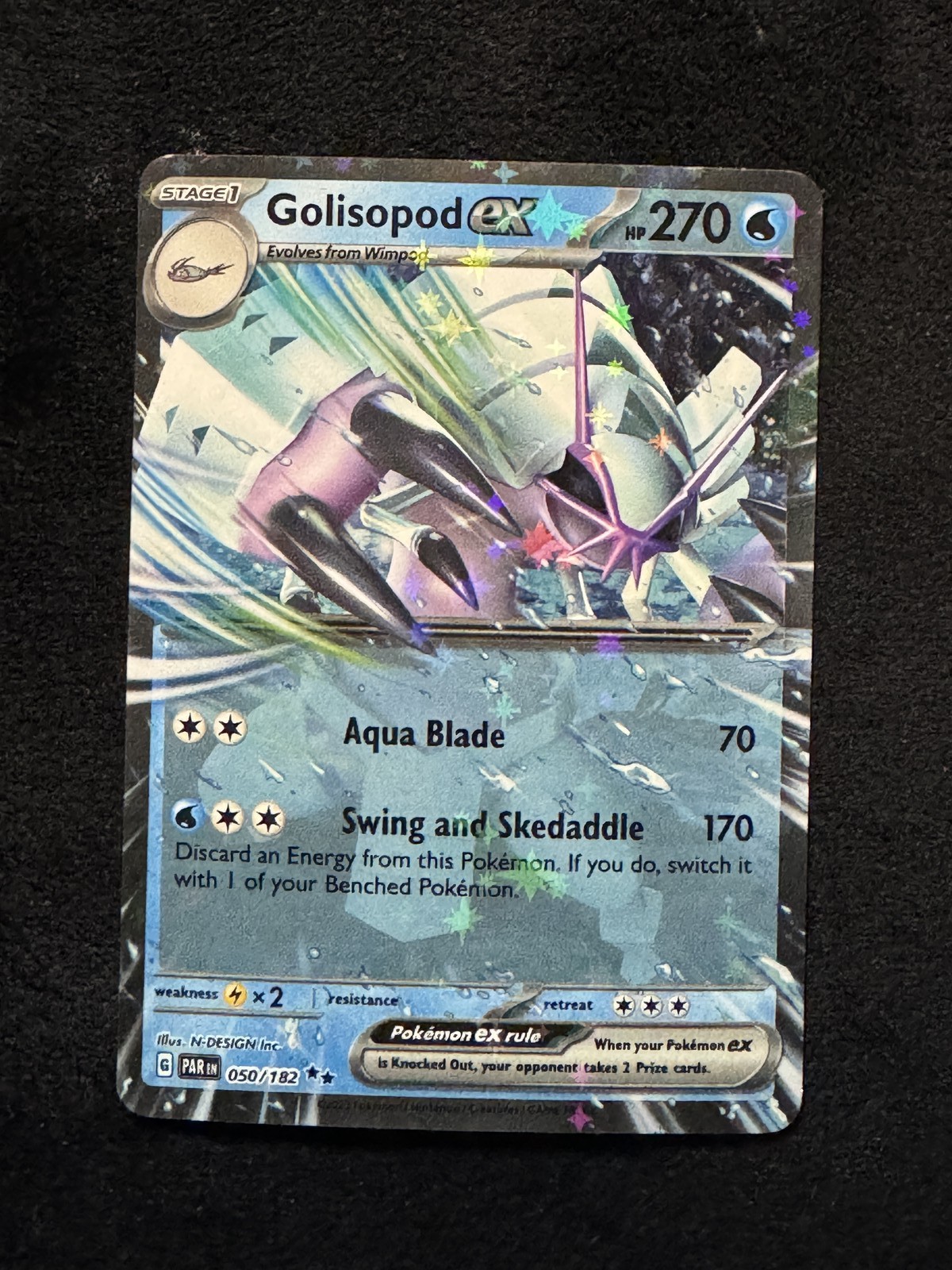 Golisopod ex 50/182 Paradox Rift Double Rare NM
