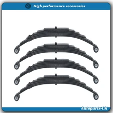 New Trailer Leaf Spring 6 Leaf Double Eye 3500# Cap For 7000# 7K Axle -Set 4