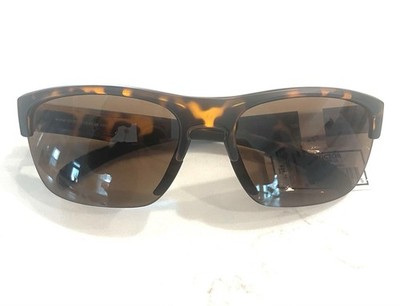 NWT Epoch Eyewear Victor E8425 Wrap Sunglasses Tortoise Shell Brown Lens Men