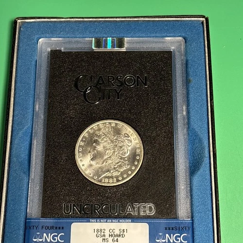 1882-CC Carson City Morgan Silver Dollar NGC MS64 GSA Hoard #Z