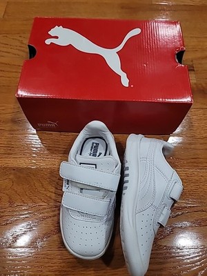 Nrw Puma G Vilas L2 Kinder-fit Kids Shoes Size 11 White