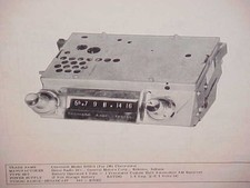 1961 Chevrolet Impala Ss Convertible Belair Biscayne Am Radio Service Manual 2