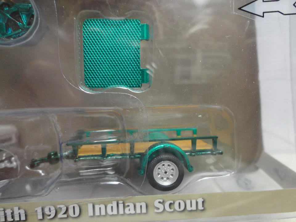 Greenlight зеленый машина 1972 FORD F-100 пикап + 1920 INDIAN SCOUT сцепки и буксировки - Изображение 4 из 4