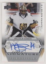 2019-20 Upper Deck Signature Sensations Malcolm Subban #SS-MS Auto a3z