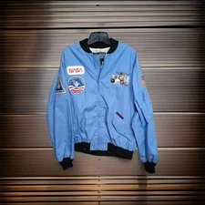Vintage NASA US Space Camp Space Gear Jacket USA Adult XL with 9 pins
