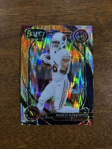 ✨2024 Panini Select Marvin Harrison Jr. Club Level RC #219 Black & Orange Shock