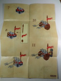 Lego 4806 Castle Kingdoms Bull Knights Axe Cart MANUAL ONLY