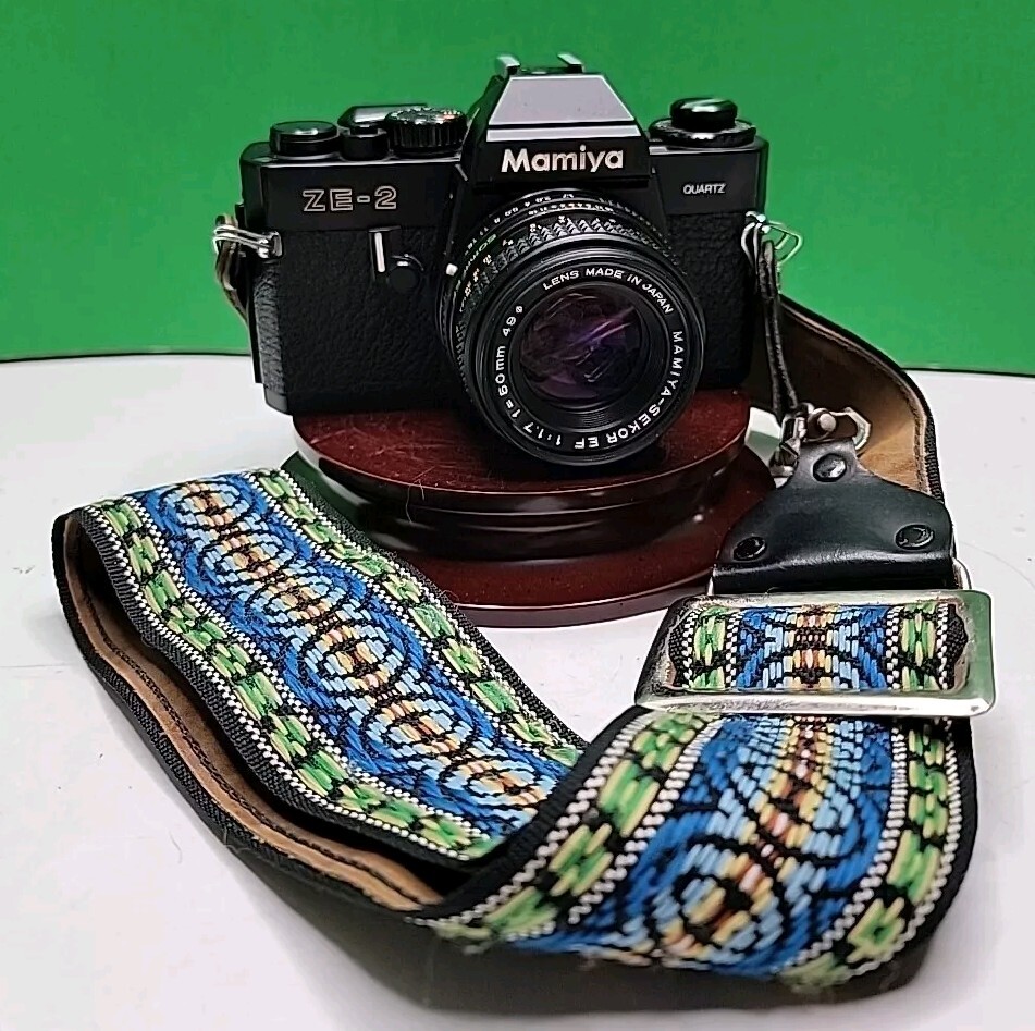 Mamiya ZE-2 Quartz 35mm Film Camera w/ Mayima Secor EF 50mm Lens