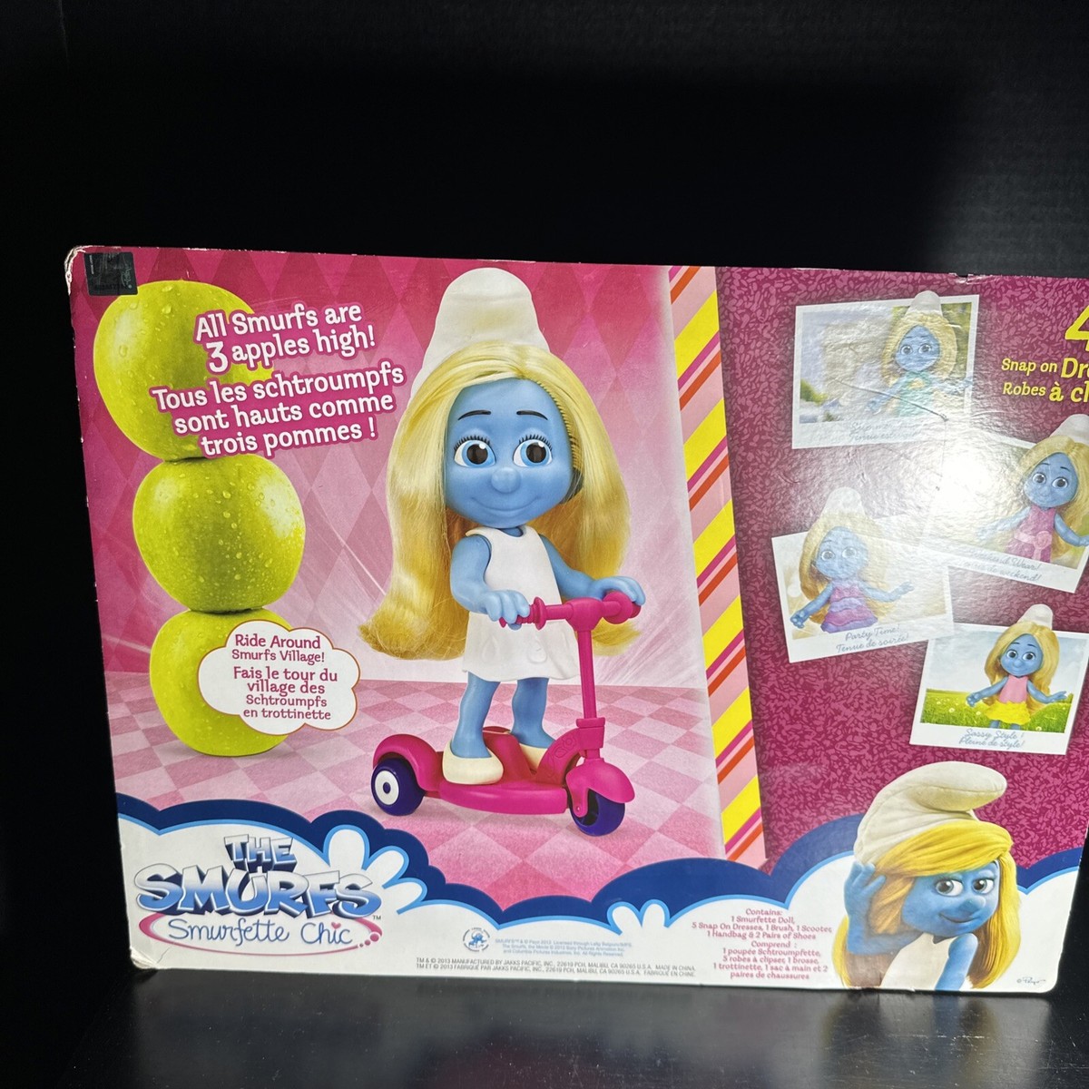 スマーフM New The Smurfs Smurfette Chic Fashion Doll with Scooter Rare