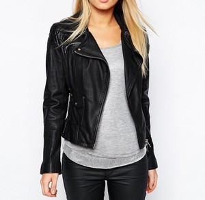 coupe pour de motard la souple femme en taille Veste toute Zf ajustée cuir 105 d'agneau 8TwdqY