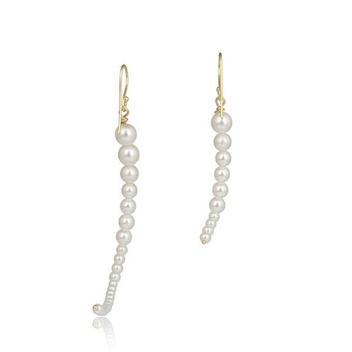 925 Sterling Silver Ball Beaded Dangle Hook Ear wire Earrings For Bridesmaid - Picture 2 of 5
