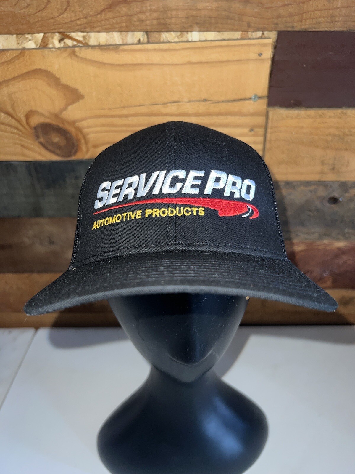 Vintage Service Pro Automotive Products Black colored Trucker Hat Outdoor cap