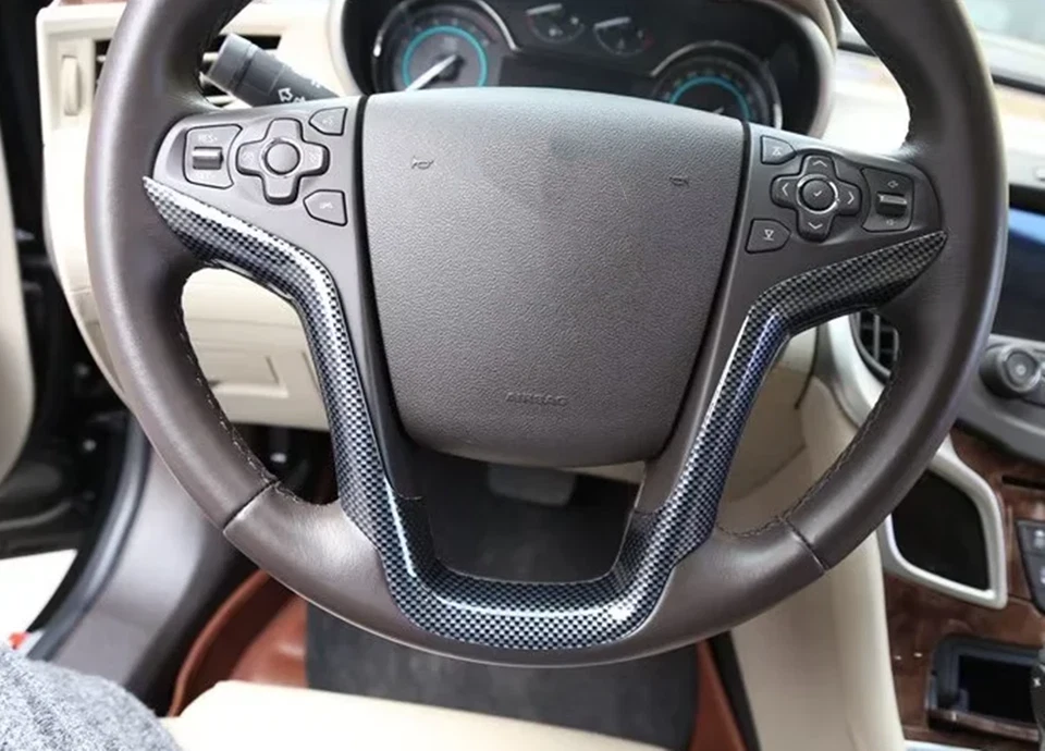 Kit de cubierta interior de auto de fibra de carbono negro de 9 piezas para Buick LaCrosse 2013-2015 Foto 4 de 4