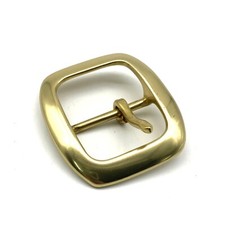 Solid Brass Buckle Leather Belt Fastener 1 1/2''