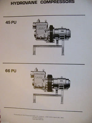 Hydrovane 45/66 Felt Separator Type Workshop Manual 96 Pages PDF Sent via EMAIL