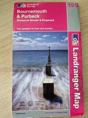 Bournemouth and Purbeck, Wimborne Minster and Ringwood by Ordnance Survey (195)