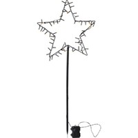 Star Spiky Lichter Deko Weihnachts Erdspieß Leuchte AußEn Stern 60 Led Timer