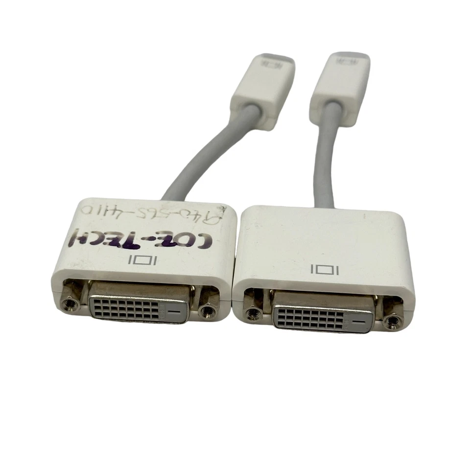 Lot of 2 Apple Mini-DVI to DVI-D Adapters - Image 2 of 4