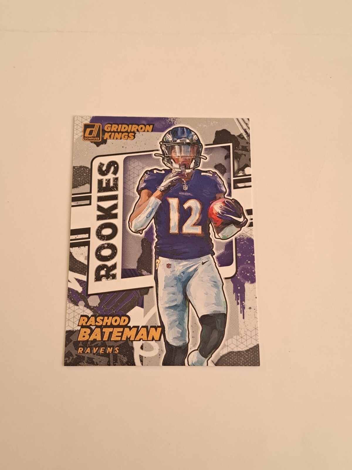 2021 Donruss Rookies Gridiron Kings Rashod Bateman RC #RGK-RBA Ravens